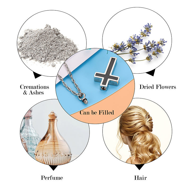 Cross Cremation Pendant Jewelry  for Men