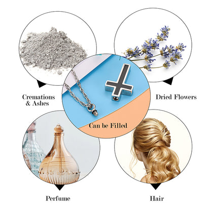 Cross Cremation Pendant Jewelry  for Men