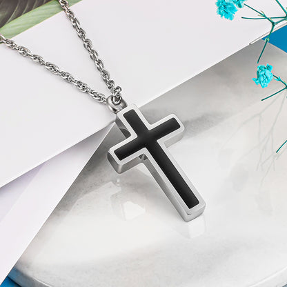 Cross Cremation Pendant Jewelry  for Men