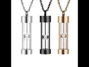 Glass Cylinder Cremation Pendant Jewelry