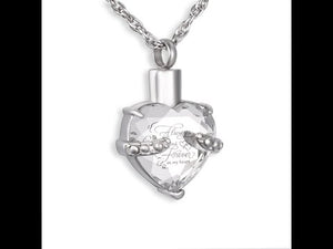 Heart  Cremation Pendant Necklace for Women