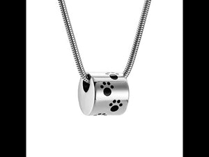 Paws Ring Filled Cremation Pendant