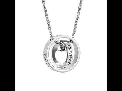 Heart Cremation Pendant Necklace for Ashes