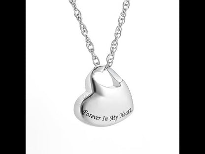 Heart Cremation Pendant Necklace
