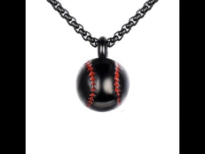 Memorial Baseball Cremation Jewelry for Ashes