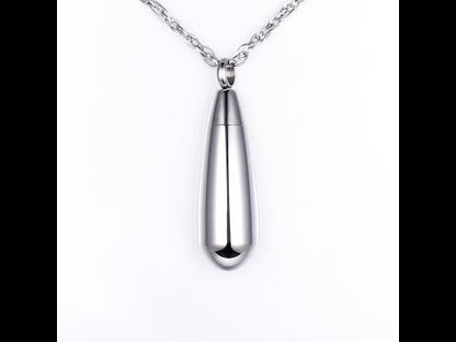 Teardrop Cremation Pendant Jewelry